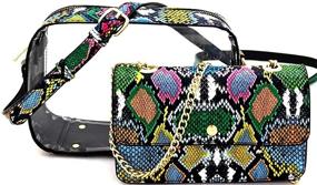 img 1 attached to Multicolor Shoulder Crossbody Stadium Top Handle