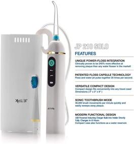 img 3 attached to [New Launch] Jetpik JP210- Solo+ – Rechargeable Portable Power Water Flosser with Pulsating Floss Technology and Wireless Dental Water Jet Cleaning and Sonic Toothbrush for Home and Travel Usage