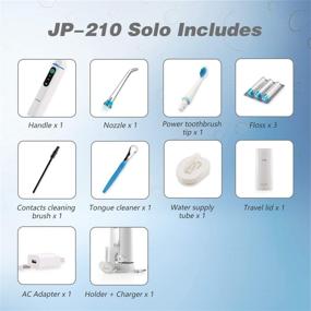 img 1 attached to [New Launch] Jetpik JP210- Solo+ – Rechargeable Portable Power Water Flosser with Pulsating Floss Technology and Wireless Dental Water Jet Cleaning and Sonic Toothbrush for Home and Travel Usage