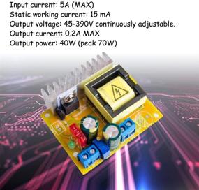 img 2 attached to 💥 Comidox 1PCS DC-DC High Voltage Boost Converter: ZVS Step-up Booster Module for Capacitor Charging – Adjustable Voltage Output, 8~32V to 45~390V Power Supply