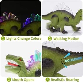 img 3 attached to 🦖 Revolutionary STEAM Life Walking Dinosaur Electronic: Ignite Imagination and Learn through Play!