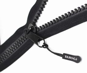 img 2 attached to 👕 YaHoGa Plastic Zipper Sliders Clothing: Versatile and Reliable Zippers for All Your Wardrobe Needs