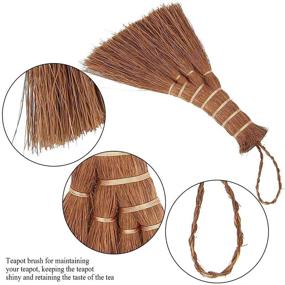 img 2 attached to 🧹 Handy Tea Set Cleaning Accessories: Compact Broom Brush for Natural Tea Tray Sweeping