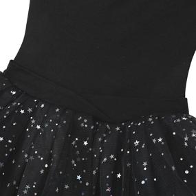 img 1 attached to 👧 Ephex Little Girls Glitter Cotton Camisole Tutu Leotard for Ages 2-9
