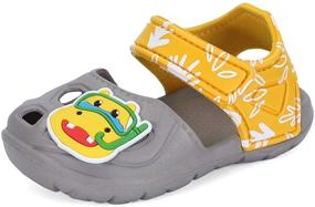 img 4 attached to Garden Toddler Lightweight Slides Slippers Boys' Shoes