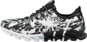 img 3 attached to 👟 BRONAX Men's Trendy Sneakers with Unique Graffiti Design