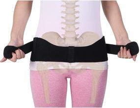 img 3 attached to 🔀 SI Joint Brace for Women and Men - Pelvic Support Belt for Sciatica Pain, Hip Brace, Low Back Support, Sacroiliac Support Belt, Sciatic Brace, Pelvic Lumbar Belt, Hip Stabilizer