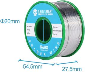 img 2 attached to 🔌 SainSmart 0.6mm Lead-Free Solder Wire with Rosin2 Sn97 Cu0.7 Ag0.3, Tin Wire Solder for Electrical Soldering - 100g / 0.22lbs