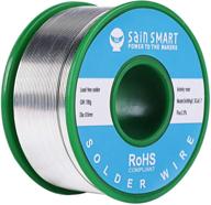 🔌 sainsmart 0.6mm lead-free solder wire with rosin2 sn97 cu0.7 ag0.3, tin wire solder for electrical soldering - 100g / 0.22lbs logo