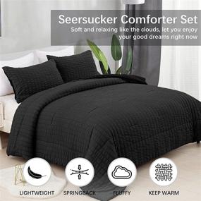 img 3 attached to Одеяло Seersucker Pillowcases Microfiber Alternative