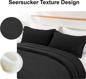 img 2 attached to Comforter Seersucker Pillowcases Microfiber Alternative