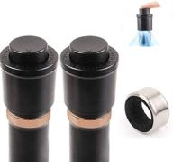 🍷 wine bottle stoppers: vacuum seal with time scale recording - 2pcs stoppers & 1pcs collar логотип