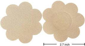 img 3 attached to 🌸 Nipple Breast Pasties - Disposable Adhesive Women's Clothing and Lingerie for Sleep & Lounge