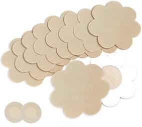 img 4 attached to 🌸 Nipple Breast Pasties - Disposable Adhesive Women's Clothing and Lingerie for Sleep & Lounge