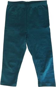 img 1 attached to 👧 Hollywood Star Fashion Khanomak Kids Girls Capris Crop Cotton Leggings Tights Pants (Sizes 2T-12 Years) - Enhanced for SEO
