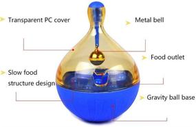 img 2 attached to 🐦 Pet Bird Seed Foraging Ball Tumbler Toy: Feeder Accessory for Medium and Large Parrots, Parakeets, Cockatiels, Conures, Lovebirds, Budgies, Finches, Canaries, Cockatoos, African Greys, Macaws, Eclectus, and Amazons - Cage Toy