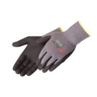 🧤 liberty g-grip nitrile micro-foam palm coated seamless knit glove - 13-gauge gray nylon shell, medium, black (pack of 12) logo