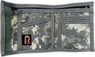 👜 multi cam women's handbags & wallets: camouflage bifold nylon wallet logo