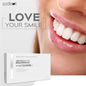 img 1 attached to 🦷 DENTAGENIE Teeth Whitening Strips: Achieve Whiter Teeth in Just 30 Minutes a Day with 6% Hydrogen Peroxide Gel - 28 No Slip Upper and Lower White Strips Included