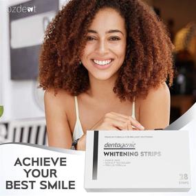 img 3 attached to 🦷 DENTAGENIE Teeth Whitening Strips: Achieve Whiter Teeth in Just 30 Minutes a Day with 6% Hydrogen Peroxide Gel - 28 No Slip Upper and Lower White Strips Included