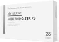 🦷 dentagenie teeth whitening strips: achieve whiter teeth in just 30 minutes a day with 6% hydrogen peroxide gel - 28 no slip upper and lower white strips included logo