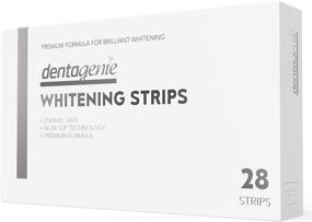 img 4 attached to 🦷 DENTAGENIE Teeth Whitening Strips: Achieve Whiter Teeth in Just 30 Minutes a Day with 6% Hydrogen Peroxide Gel - 28 No Slip Upper and Lower White Strips Included