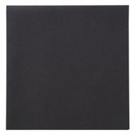 🍽 hoffmaster 125073 linen-like dinner napkin - 1/4 fold, 17"x16", black - case of 300 logo