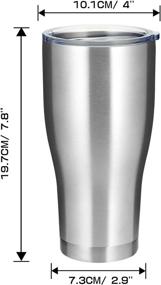 img 1 attached to MANYHY Stainless Insulated Tumbler Beverage: The Perfect Drinkware for All Your Refreshing Moments