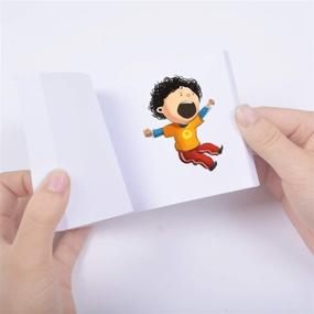 img 2 attached to 📚 Larcenciel Blank Flip Books: Premium 400 Sheet Animation Paper with Screws - Perfect for Sketching, Drawing, and DIY Cartoon Crafting - Ideal for Kids and Professionals