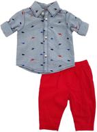 stylish and comfortable: carters 👕 playwear 249g418 light stripe boys' clothing set logo