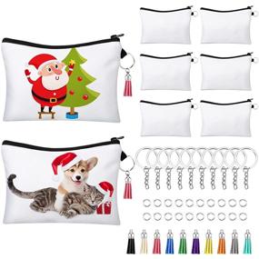 img 3 attached to 🎁 Christmas Keychain Sublimation Cosmetics