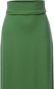 img 1 attached to 👗 A2Y Women's High Waist Maxi Skirts - Foldable & Floor Length Basics