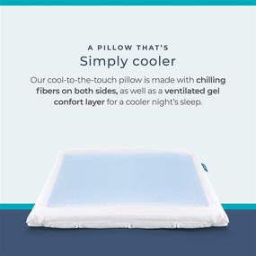 img 2 attached to Standard White Leesa Luxury Hybrid Reversible Cooling Foam/Quilted Pillow for a Good Night's Sleep