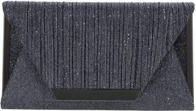 img 3 attached to 🍾 Champagne Evening Envelope Clutches for Women - Handbags & Wallets