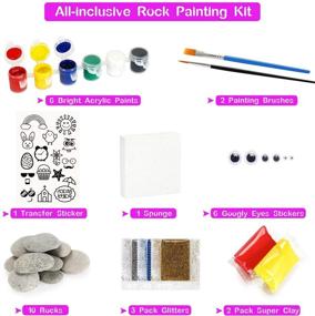 img 1 attached to Rock Painting Kit Craft Set