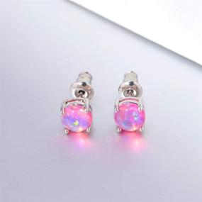 img 3 attached to Airmoly Earrings Hypoallergenic Jewelry Sensitive Girls' Jewelry