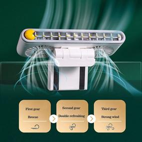 img 2 attached to 💨 Portable Small Desk Fan: USB Desk Fan with 3 Speeds, Touch Control and Rechargeable Battery - Ideal for Home & Outdoor Use