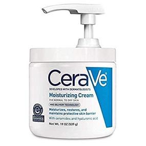 img 2 attached to 🧴 CeraVe Moisturizing Cream: Ultimate Hydration Solution for Dry Skin - 2-Pack Pump, 19 Ounce - Face and Body Moisturizer