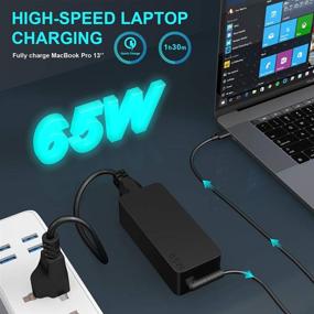img 3 attached to WEGWANG USB C Charger 65W PD 3.0 | Fast Charging Adapter for MacBook Pro/Air, Lenovo Yoga, Galaxy S9/S8, Nintendo Switch & More