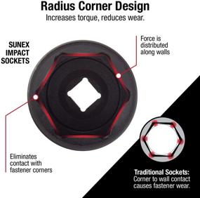 img 2 attached to 🧰 Sunex 246D 1/2-дюймовая шестигранная головка, 1-7/16-дюймовая глубина