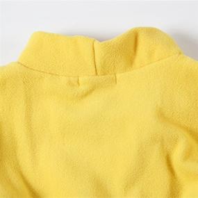 img 2 attached to 👕 LittleSpring Boys Girls Turtleneck Fleece Thermal Tops | Long Sleeve Solid Kids T-Shirts