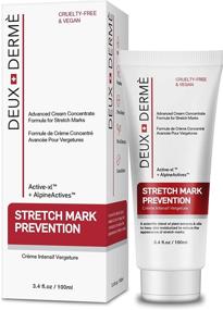 img 4 attached to 🤰 Deux Derme - Stretch Mark Prevention Cream for Pregnancy & Weight Gain, with Vitamin E & Cocoa Butter, 3.4 oz.