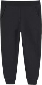 img 4 attached to Latuza Fleece Joggers Sweatpants Pockets Girls' Clothing for Pants & Capris