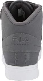 img 2 attached to Fila Black White Men's Distress Sneaker Shoes