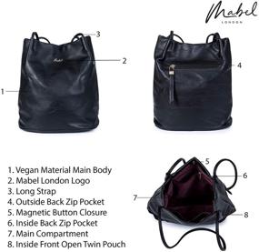 img 2 attached to 👜 Mabel London: Стильные плечевые сумки и кошельки от известного модного дизайнера