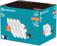 🌱 ecosmart 4 pack of white integrated recessed lights with enhanced seo логотип