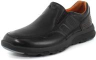 👞 experience unmatched comfort with rockport slip comfort black leather shoes logo