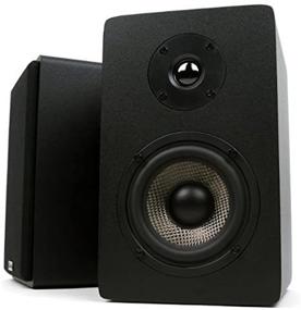 img 2 attached to 🔊 Renewed Micca PB42X Powered Bookshelf Speakers (Pair) - 15W x 2