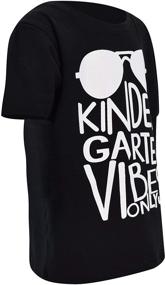 img 1 attached to 🎓 Kindergarten Vibes Only Back to School T Shirt for Unique Baby Boys