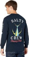 salty crew men's tailed 👕 sleeve t-shirt - clothing for shirts logo